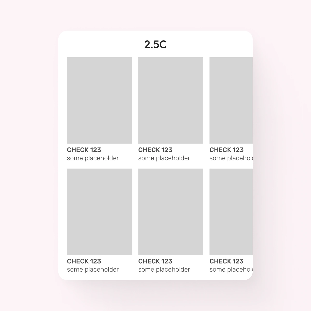 5. Carousel with Text 2.5xN: component design