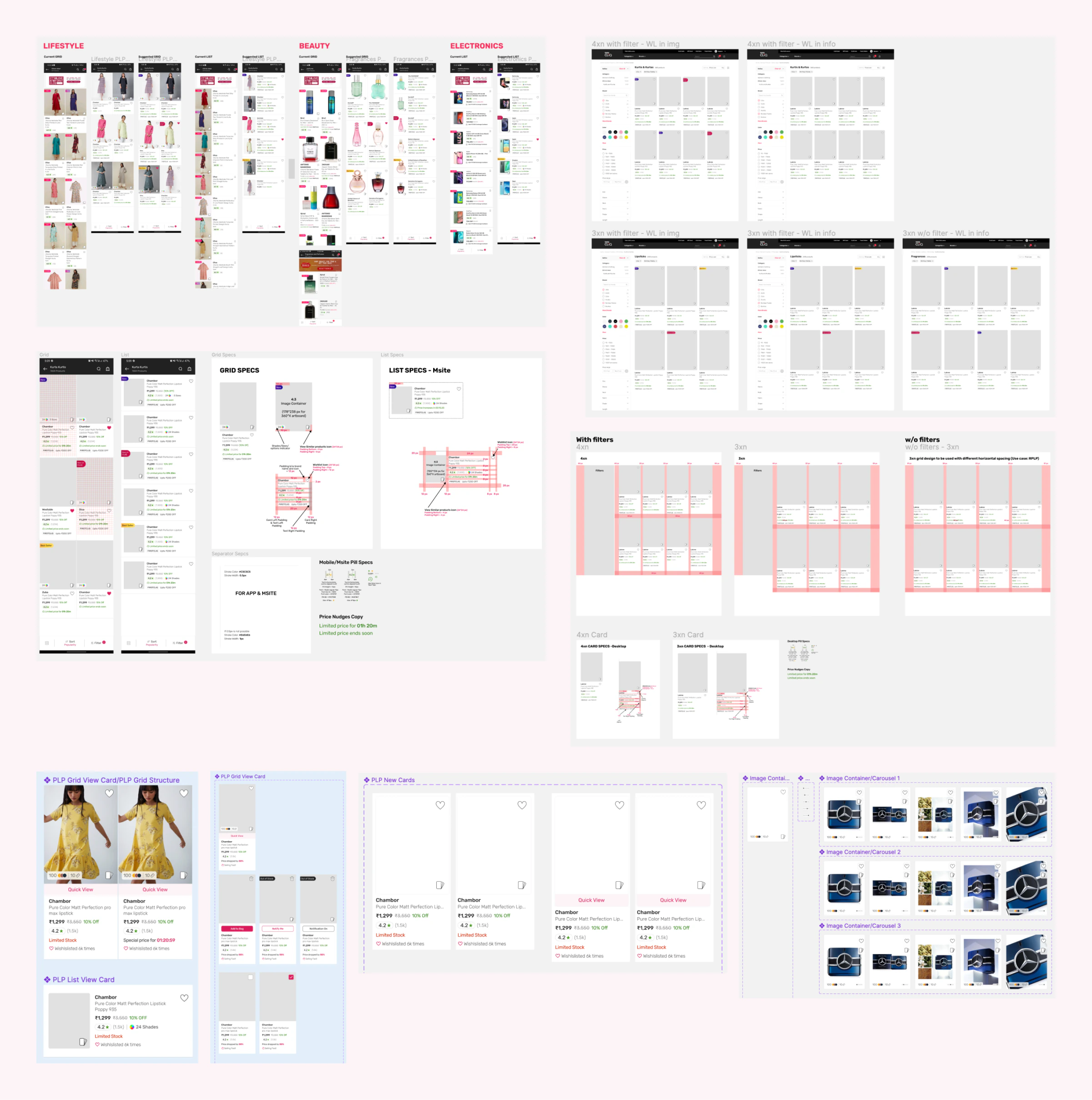 PLP design iterations